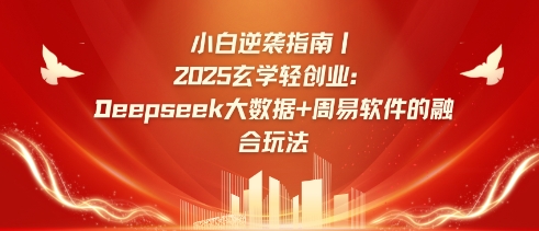 小白逆袭指南，2025玄学轻创业：Deepseek大数据+周易算法的融合玩法-逐浪前行