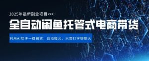 【闲鱼全自动电商带货】三年磨一剑,一朝露锋芒,长期稳定项目,单日稳定变现5张【揭秘】-逐浪前行