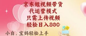 京东短视频带货,2025翻身项目,只需上传视频,单月稳定变现8k+【揭秘】-逐浪前行