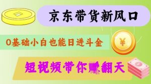 最新京东短视频带货代运营秘籍,轻松躺挣【揭秘】-逐浪前行