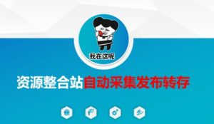 资源整合站自动采集发布转存,解放双手-逐浪前行