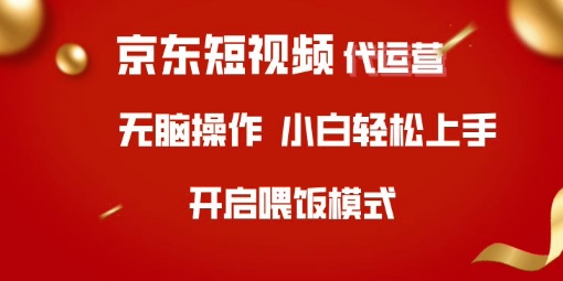 京东短视频代运营，全程喂饭，小白轻松上手【揭秘】-逐浪前行
