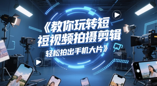 教你玩转短视频拍摄剪辑，轻松拍出手机大片-逐浪前行