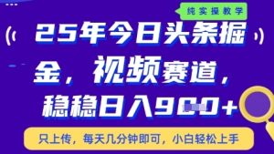 今日头条视频赛道最新玩法,每天十分钟,保底日入9张+【揭秘】-逐浪前行