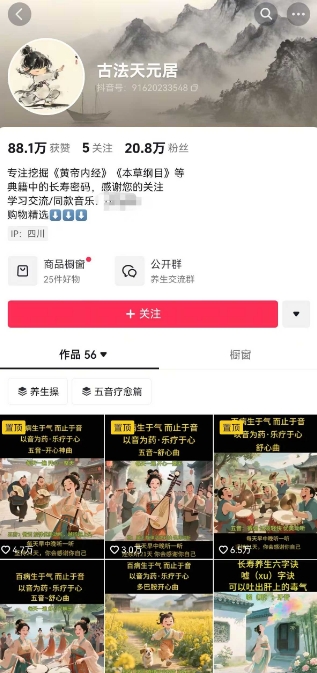 古法五音养生教程，五音疗愈的视频的制作方法，2-4小时就能学会，作者10天涨粉10W-逐浪前行