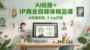 Ai绘画+IP商业自媒体精品课,Ai绘画实操,个人ip打造-逐浪前行