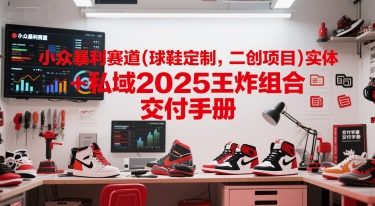小众暴利赛道(球鞋定制，二创项目)实体+私域2025王炸组合  交付手册-逐浪前行