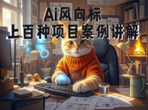 Ai风向标-附100种项目案例玩法-0基础小白到大神ai视频商业应用教学-逐浪前行