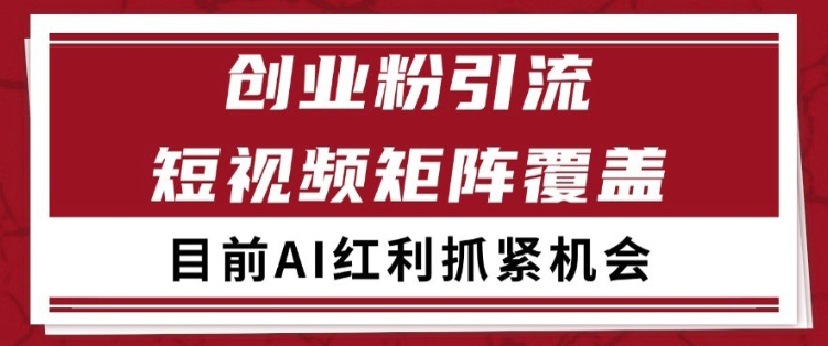 小红书某音创业赛道引流获客 自热矩阵日引200+【揭秘】-逐浪前行