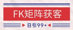 小红书某音FK赛道引流获客 自热矩阵日引200+【揭秘】-逐浪前行