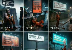 一条视频竟然15W赞！用AI制作小丑自嘲扎心文案视频，当下非常火爆的短视频流量神器-逐浪前行