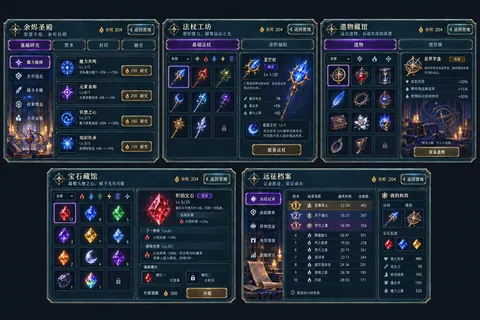 营地设施界面 v1 · 素材包